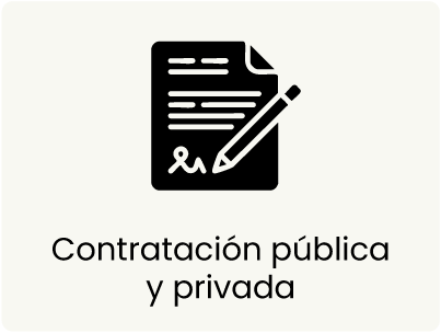 Contratación pública y privada
